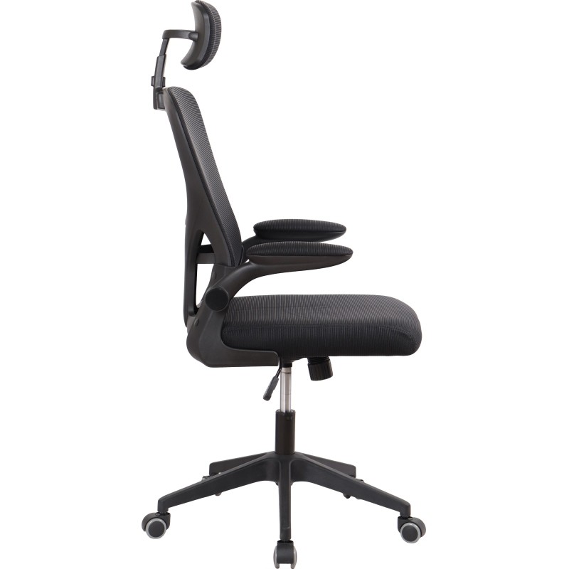 Кресло BN_SH_EChair-649 TC сетка/ткань черный