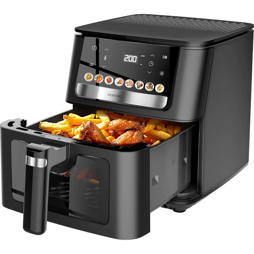 Аэрогриль Centek CT-3103,6,5л,1900Вт,сенсор управл,8 прогр