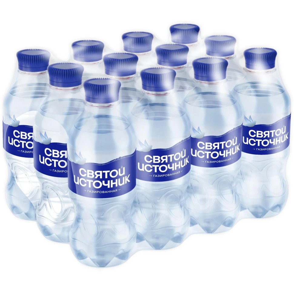 Вода питьевая Святой Источник ПЭТ 0,33л газ