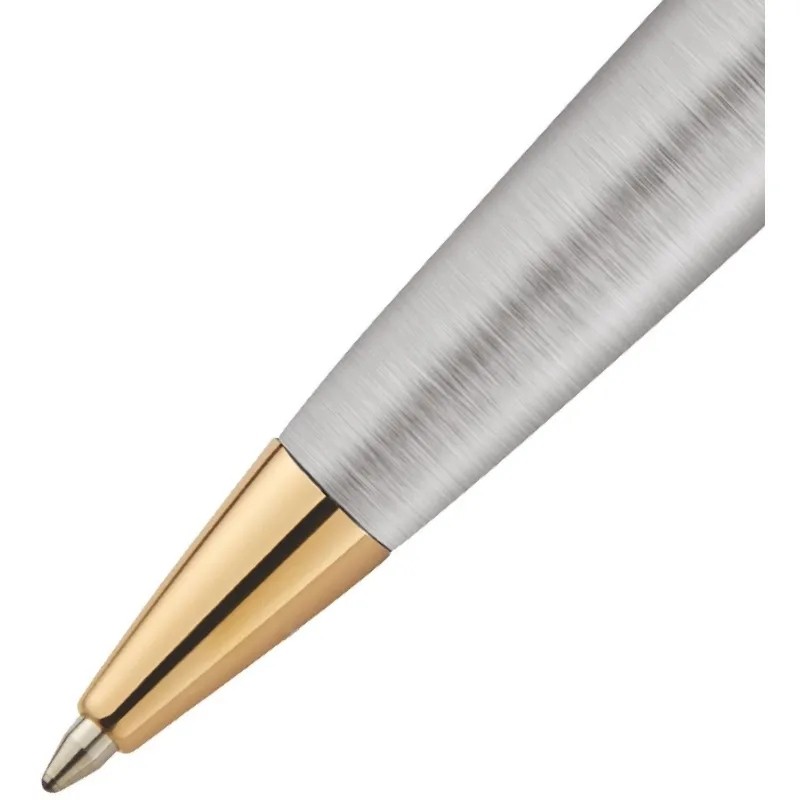 Ручка шариковая Waterman Expert Stainless Steel GT син,1мм,кор S0952000