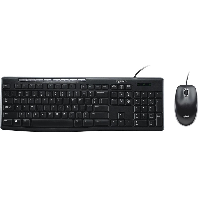 Набор клавиатура+мышь Logitech MK200 BLACK RUS 920-002694