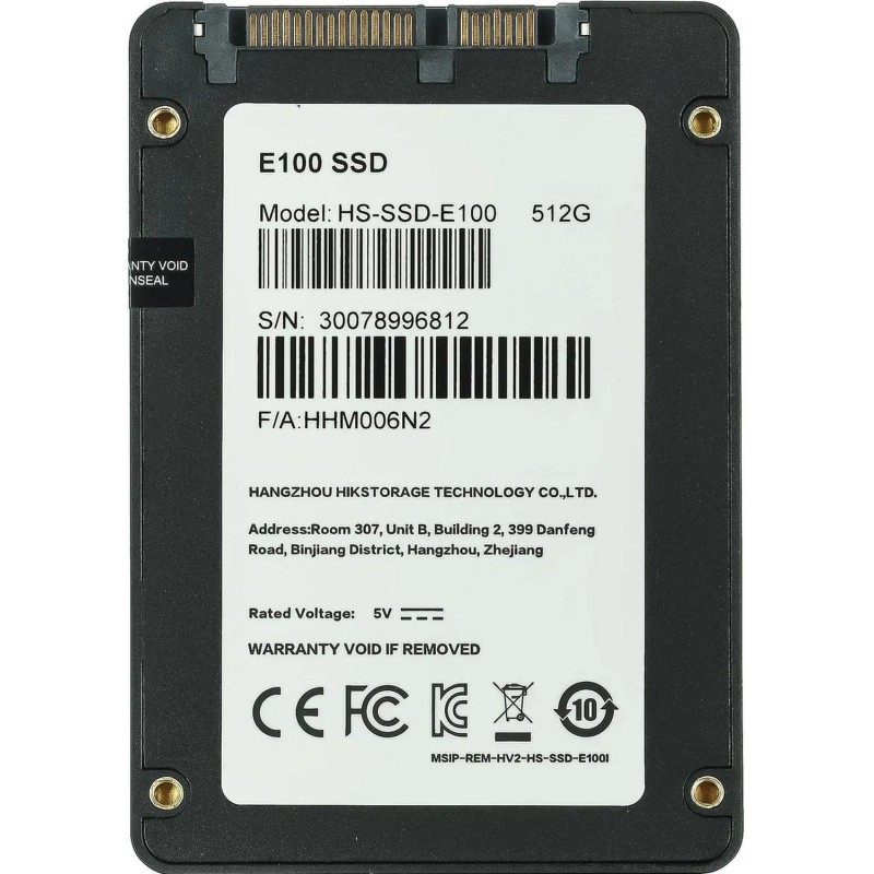 SSD Накопитель Hikvision SATA-III 512GB Hiksemi 2.5(HS-SSD-E100/512G)