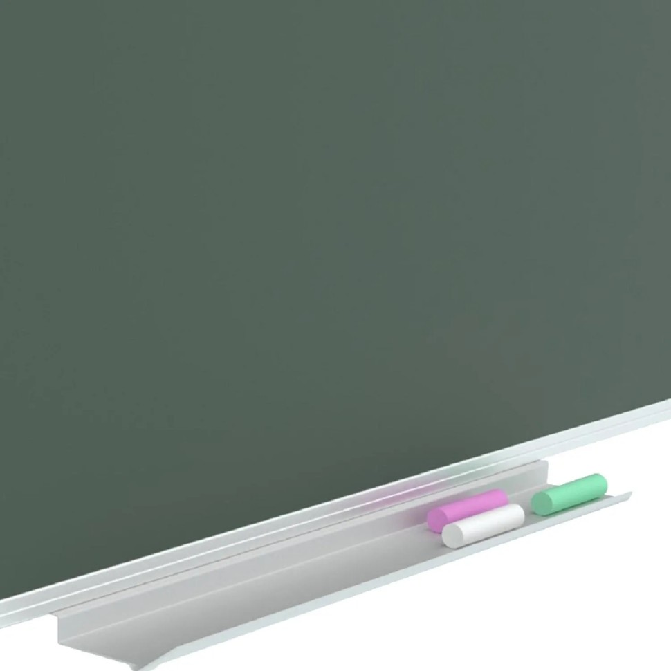 Доска магнитно-меловая Attache 2-х секционная Клетка + линейка