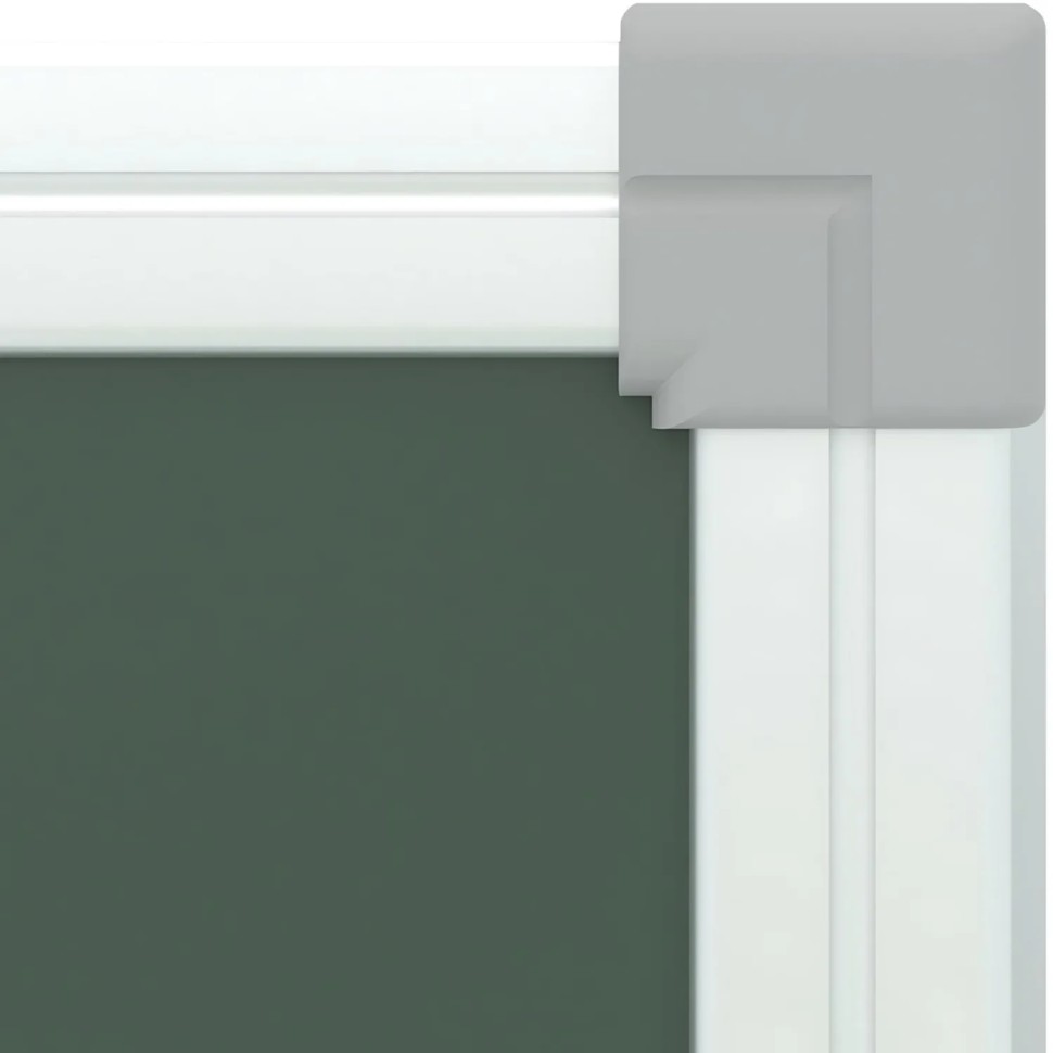 Доска магнитно-меловая Attache 2-х секционная Клетка + линейка