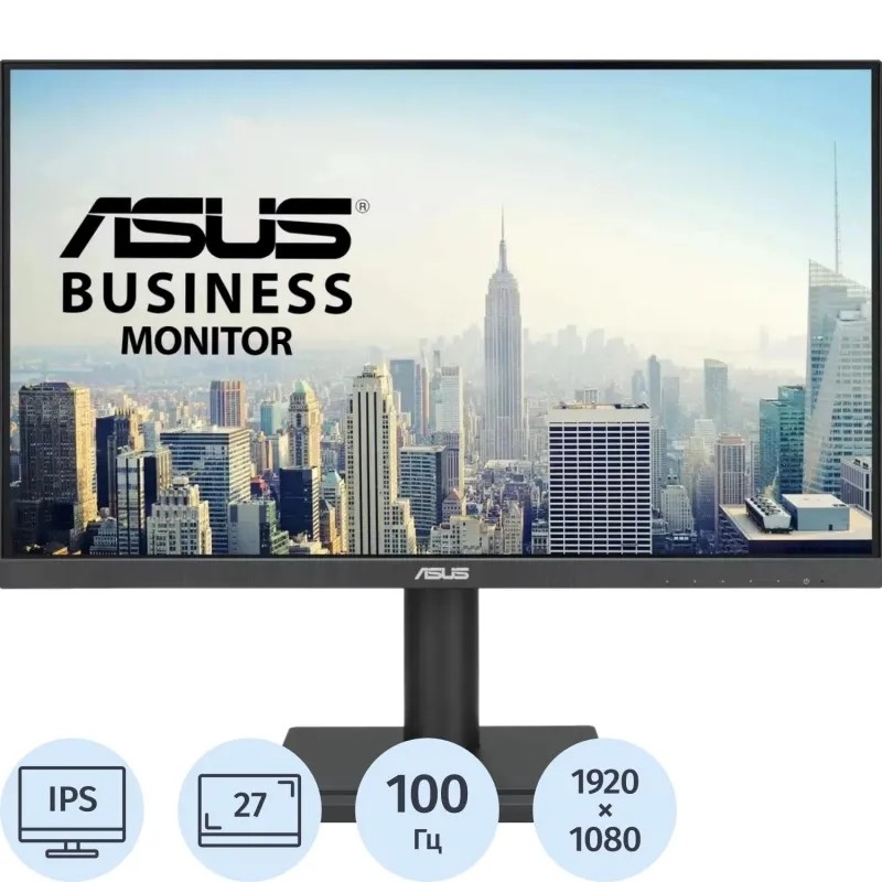 Монитор Asus 27 VA27DQFS IPS FHD  HDMI DP VGA USB M/M HAS Piv 100Hz 300cd