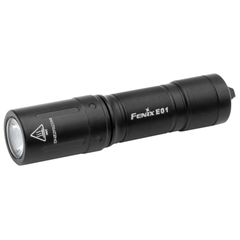 Фонарь Fenix E01 V2.0, черный, E01V20BLK