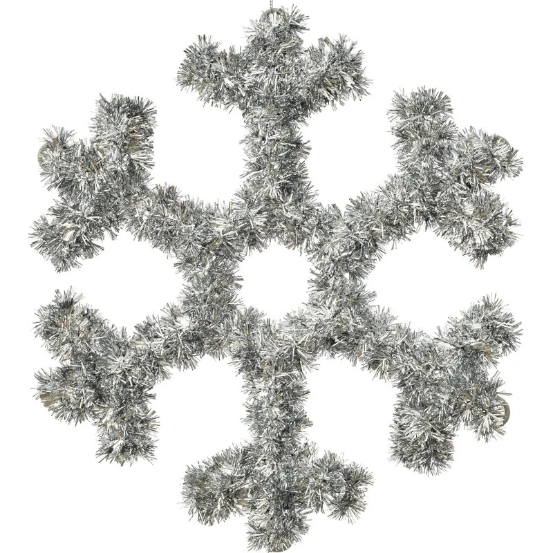 Украшение НГ венок из мишуры  (полиэтилен) / 1,5x33x36см арт.92806