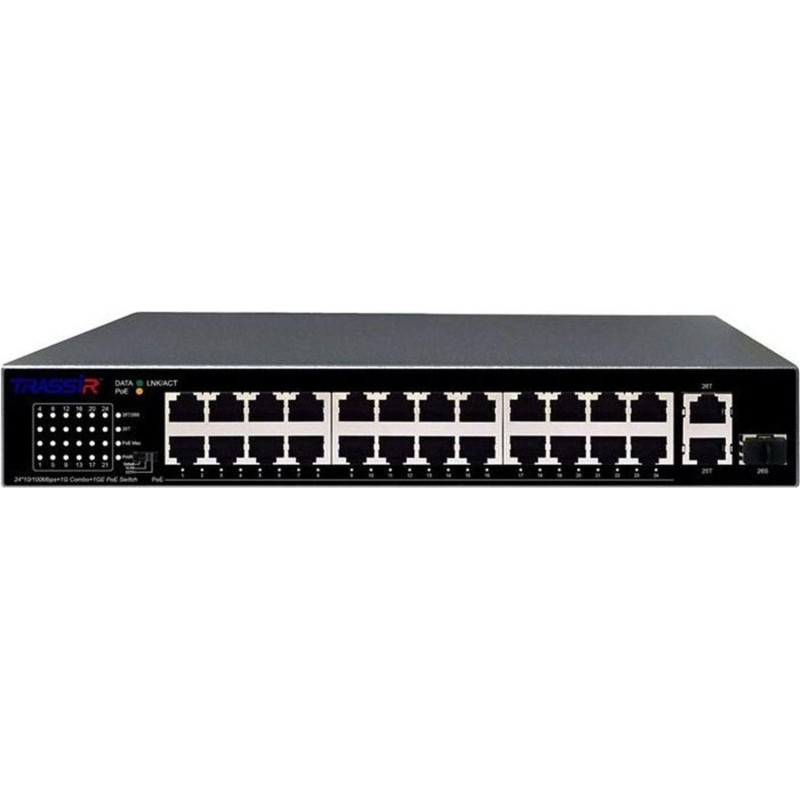 Коммутатор TRASSIR TR-NS1126-225-24PoE