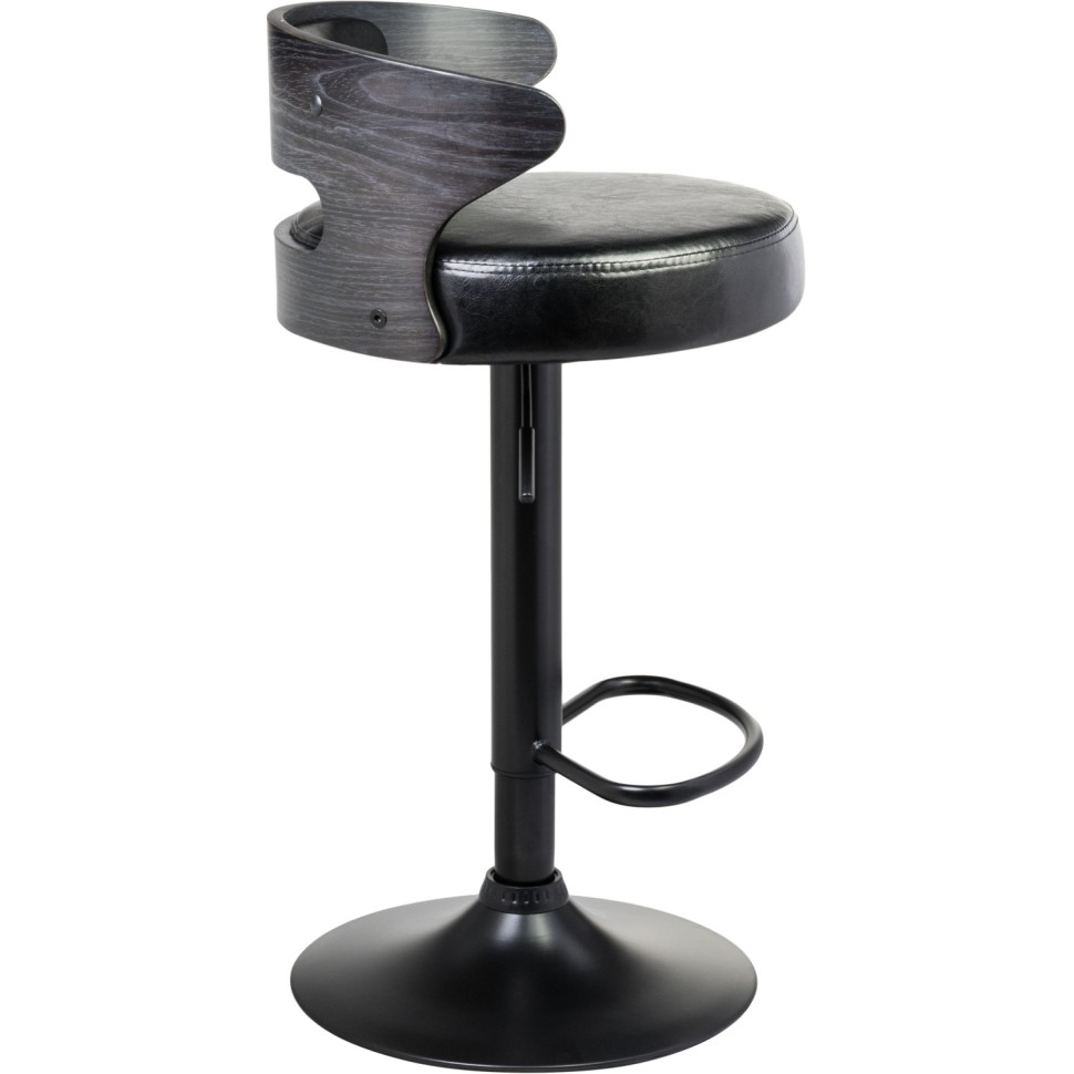 Стул барный LO_DOBRIN FRED BLACK LMZ-1018-N черный/черное дерево,чер.2шт/уп