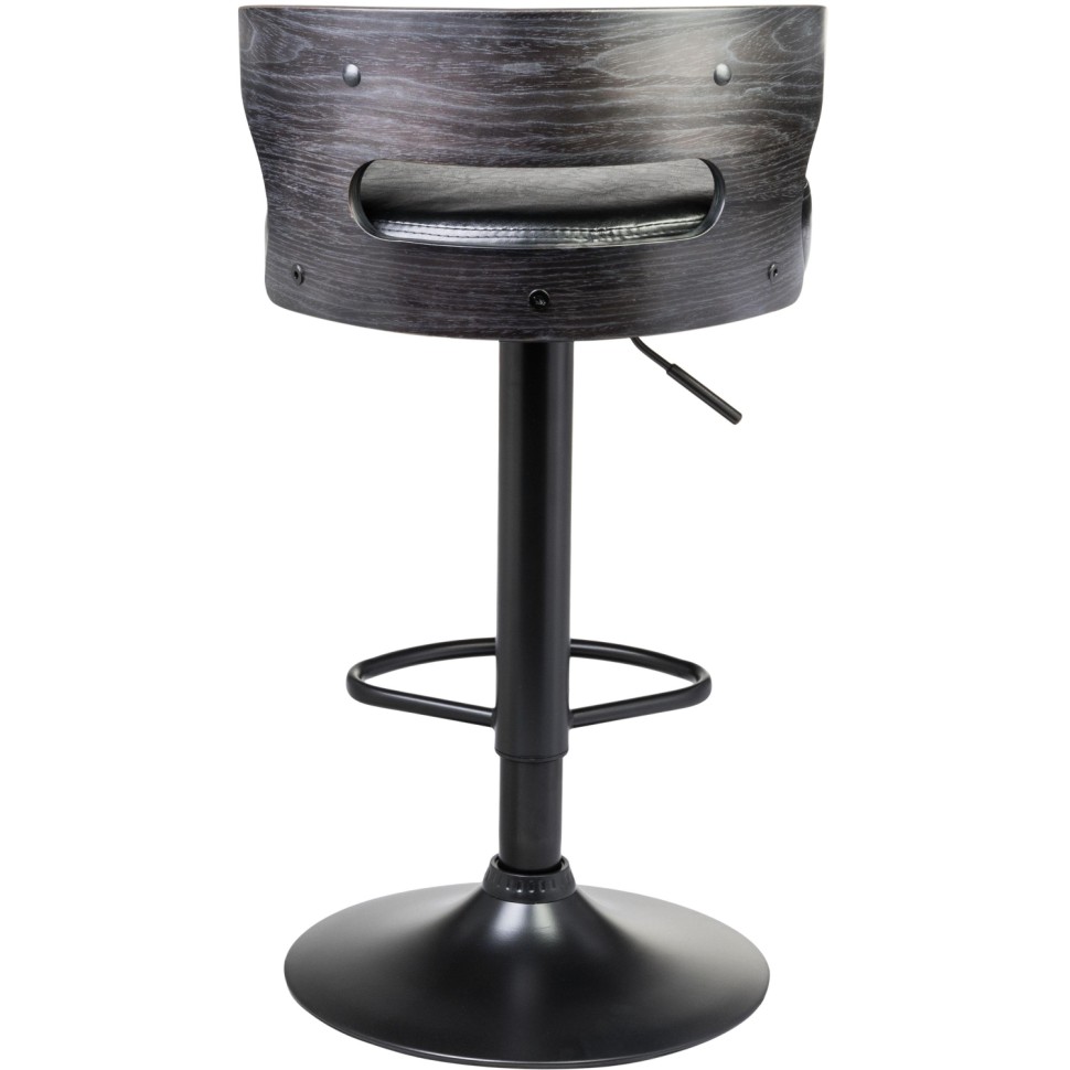 Стул барный LO_DOBRIN FRED BLACK LMZ-1018-N черный/черное дерево,чер.2шт/уп