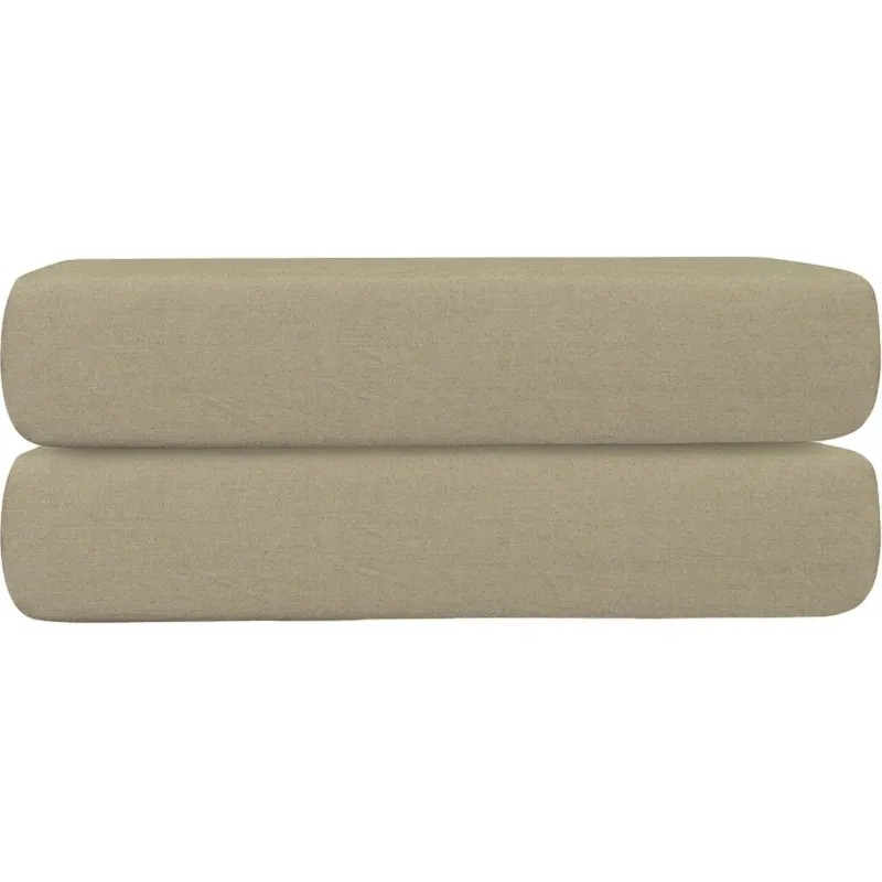 Простыня 180х200х30на рез.из стираного перкаля бежево-серого цв,TK24-FS0031