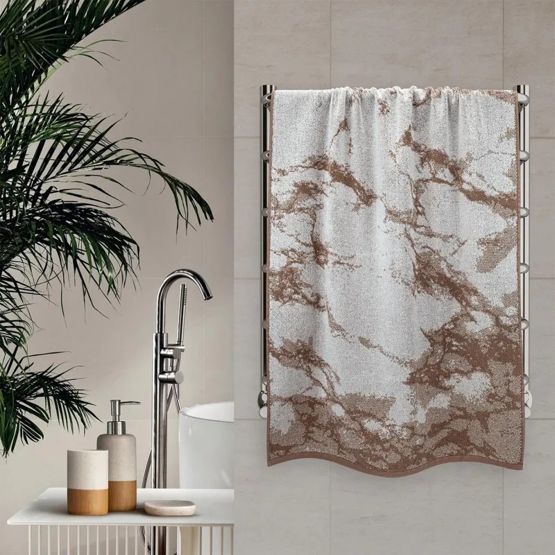 Полотенце махровое УЗБ Marmola,L 70х130 беж,161334