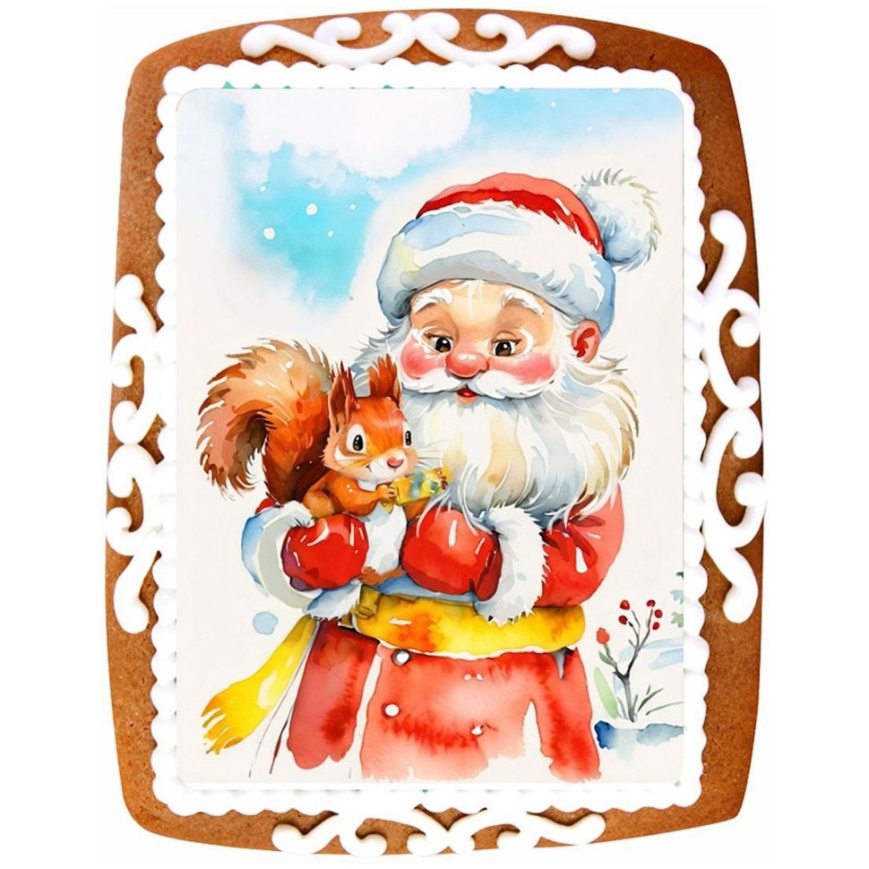 Пряник Фотопечать новогодняя Пекарня Sofi имбирно-медовый, 130г