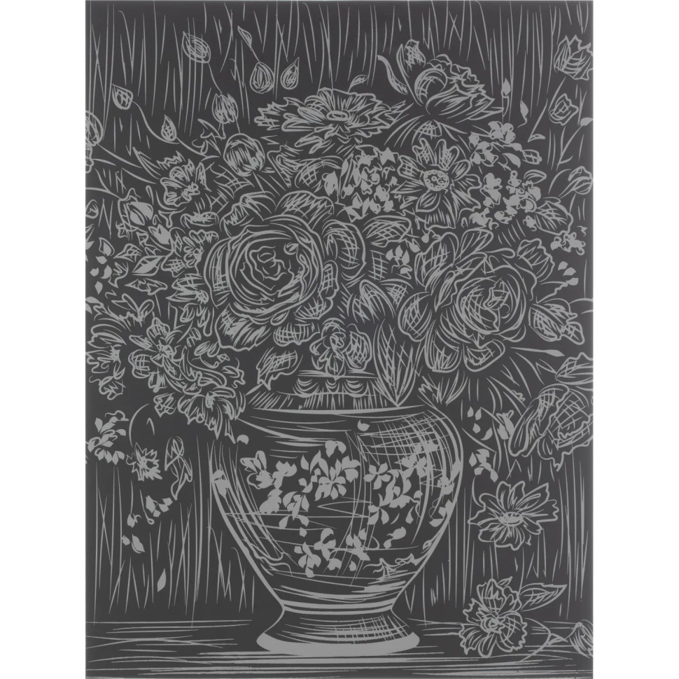 Гравюра Скретчинг Multiart цветы, набор МУЛЬТИ АРТ SCRETCH-111551 Гравюра Скретчинг Multiart цветы, набор МУЛЬТИ АРТ SCRETCH-111551