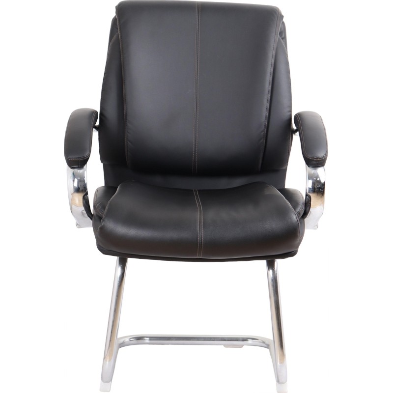 Конференц-кресло BN_SH_EChair-516V PU кожзам черный, хром