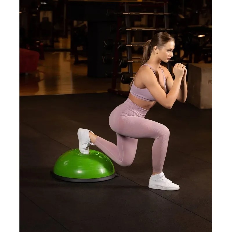 Полусфера BOSU STARFIT GB-501 с эспандерами,с насосом,зелен., ЦБ-00002516