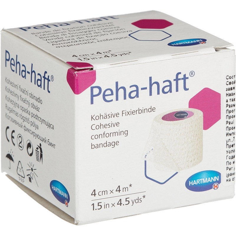 Бинт самофикс эласт 4 м х 4 см, PEHA-HAFT 932483