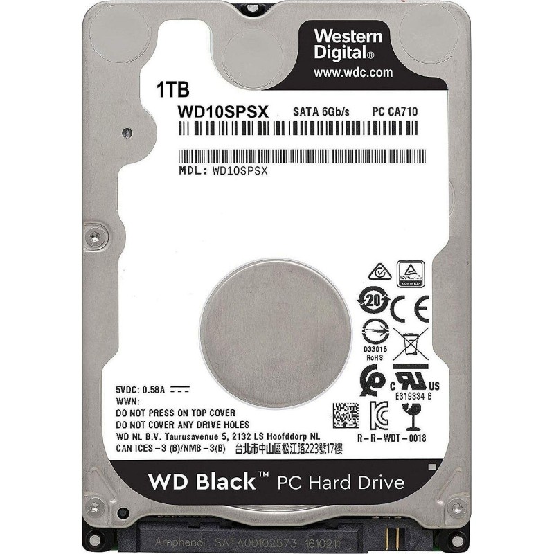 Жесткий диск Western Digital Black 1Tb, SATA, 7200rpm, 64MB(WD10SPSX)