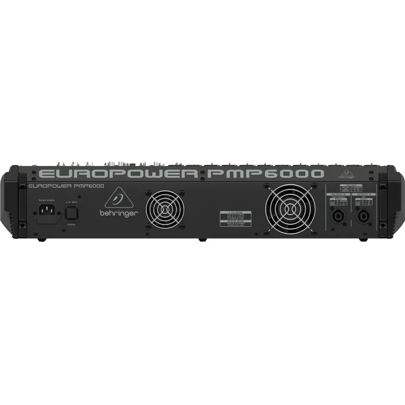 Микшер-усилитель Behringer PMP6000, 12 моновх., 4 стереовх, 2 х 600Вт/ 4Ом