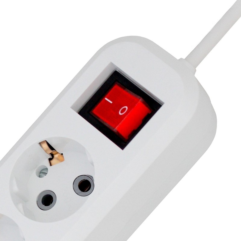 Сетевой фильтр PROGIX SF4PW10 4р/10м белый, 3х0,75мм, 10А/2000Вт