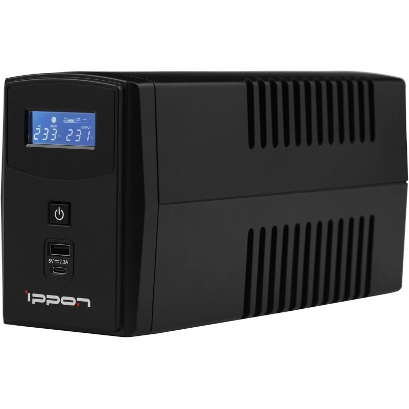 ИБП Ippon Back Power Pro II 600 360Вт/600ВА, 4xC13 черный(1030300)
