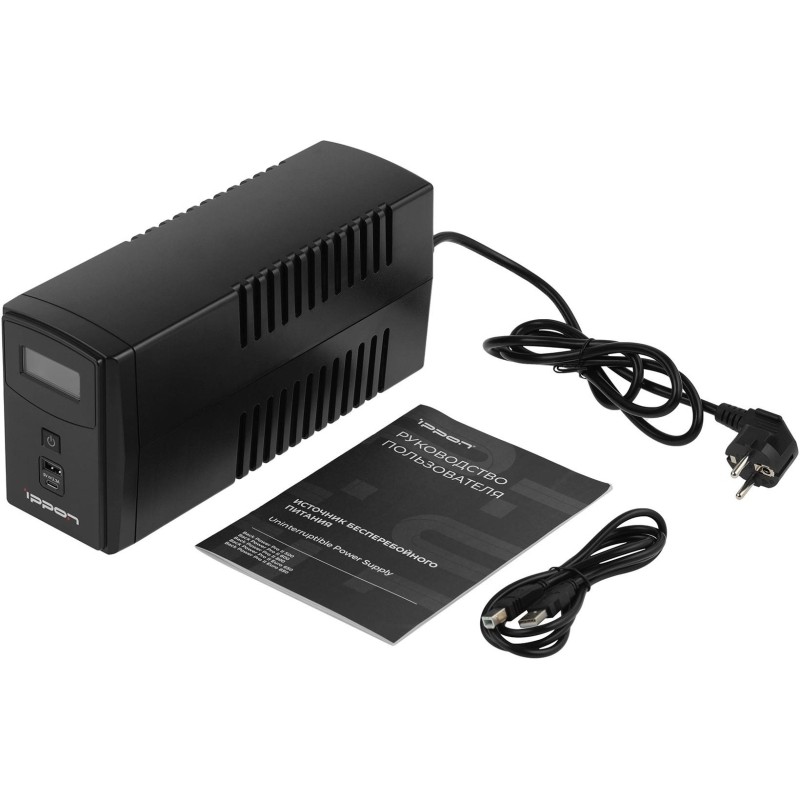 ИБП Ippon Back Power Pro II 600 360Вт/600ВА, 4xC13 черный(1030300)