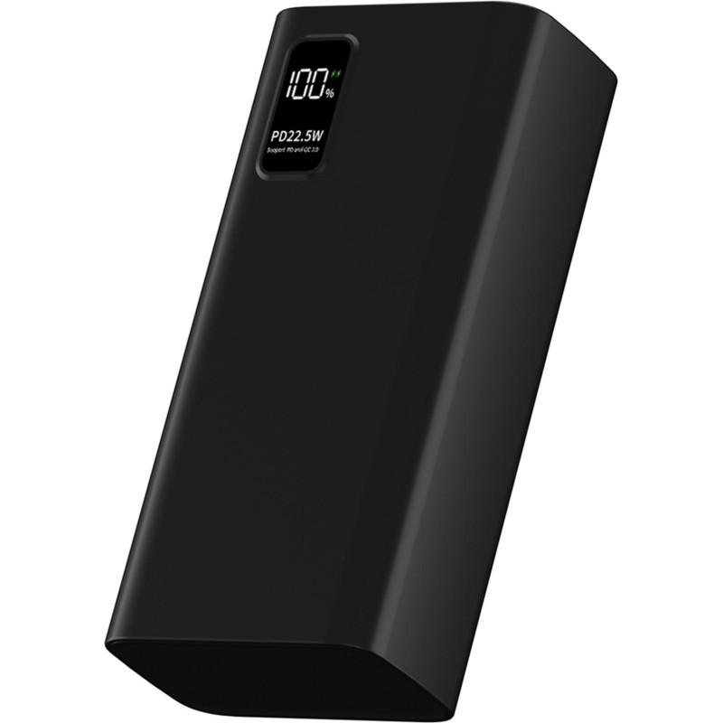 Внешний аккумулятор PERO PB07 30000 mAh,Li-Pol,output USB-C + 4USB-A,черный