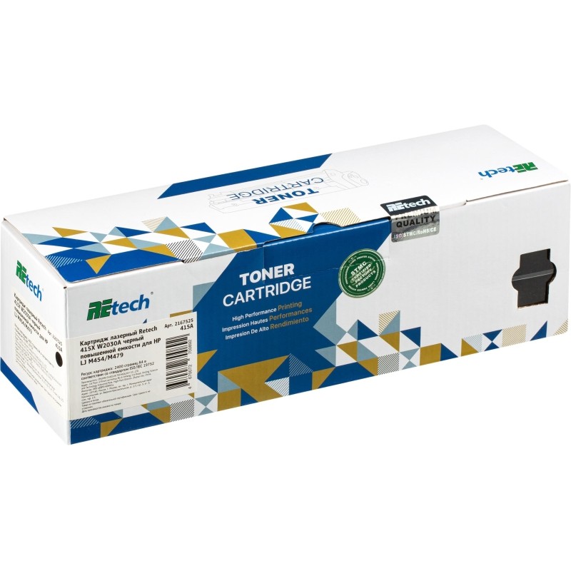 Картридж лазерный Retech 415X W2030A чер. для HP LJ M454/M479