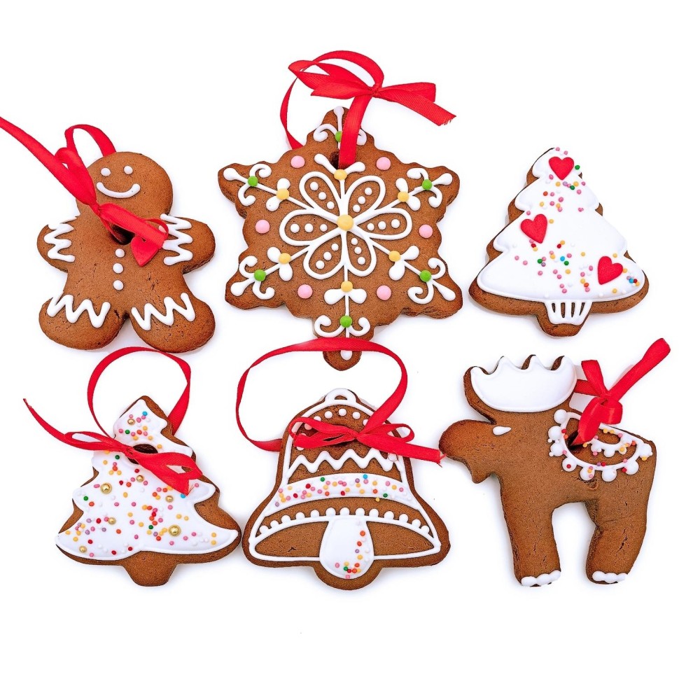 Набор пряников Ёлочные игрушки Пекарня Sofi, имбирно-медовые (наб.№1), 285г