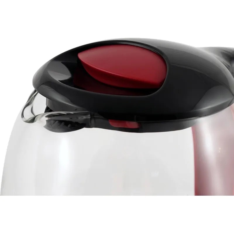 Чайник Centek CT-0034, 1.8л, 2200Вт, LED подсветка, кнопка,черный,стекло