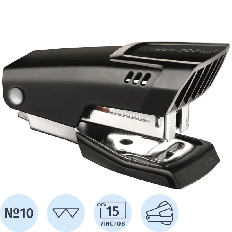 Степлер -мини Maped METAL ESSENTIALS до15л,№10,металл,антистеп,черн,352311