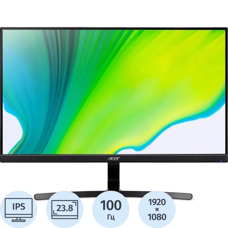 Монитор ACER (K243YEbmix) 23.8/FHD/IPS/100Hz/250cd/4ms/HDMI/VGA