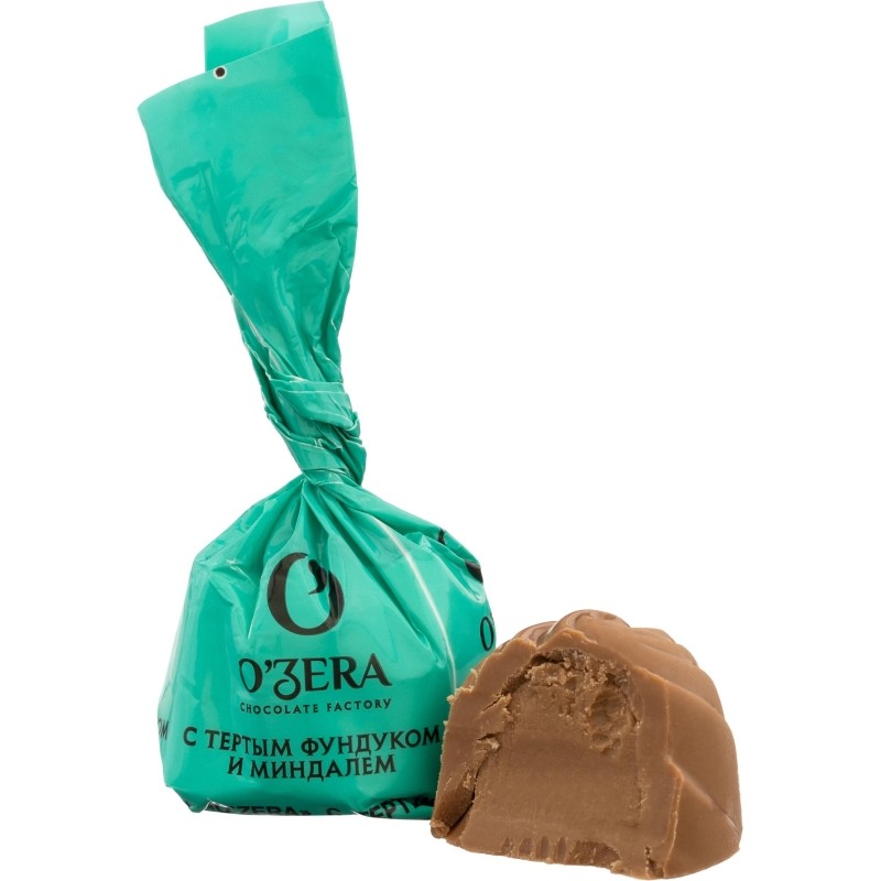 Конфеты шоколадные OZera с тертым фундуком и миндалем 500г УК754