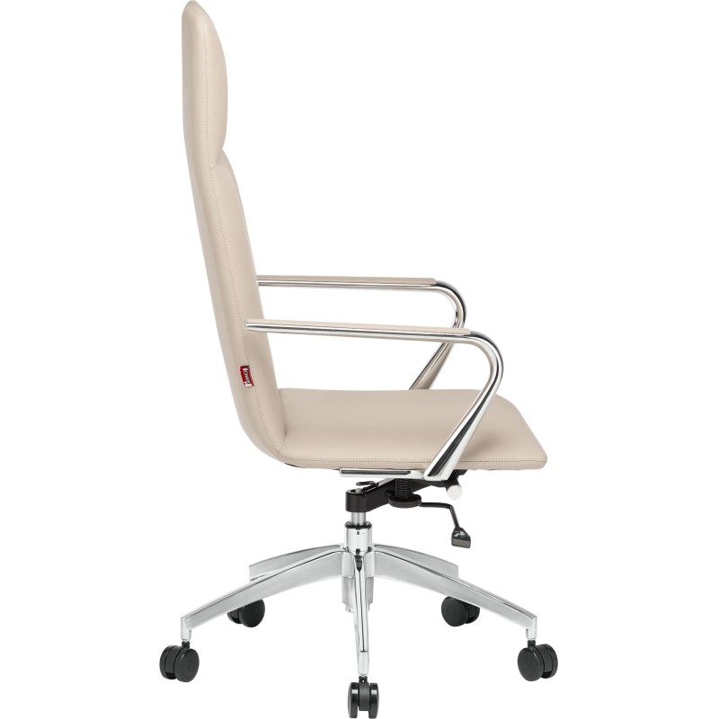 Кресло BN_Jl_EChair-593 TPU экокожа бежевый, алюминий