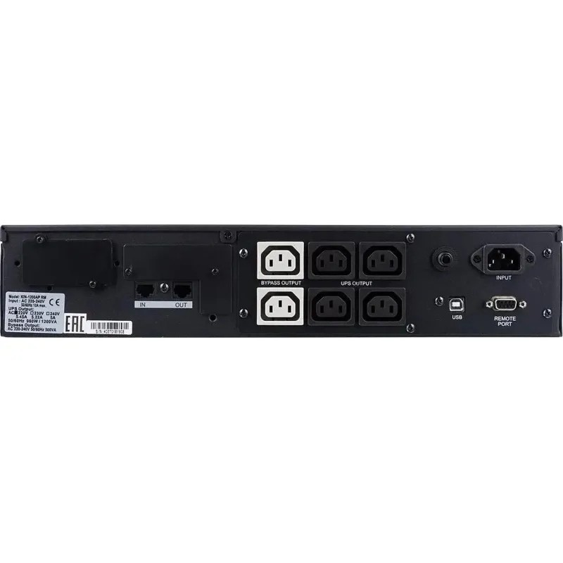 ИБП Powercom King Pro RM KIN-1200AP LCD, 1200Ва/960Вт (6-C13)