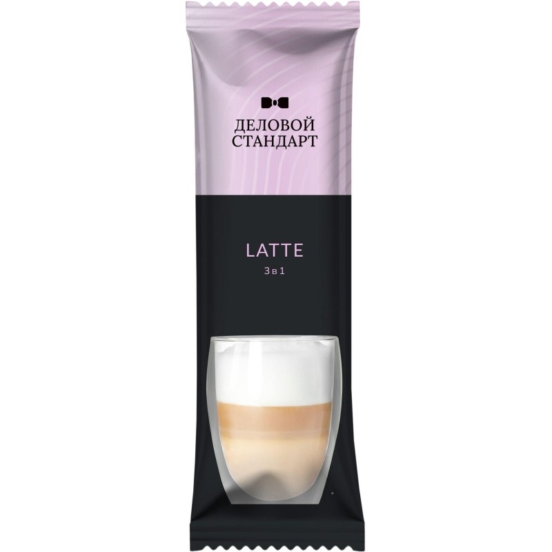 Кофе порционный растворимый Деловой Стандарт 3в1 Latte 10 пакетиков по 16 г