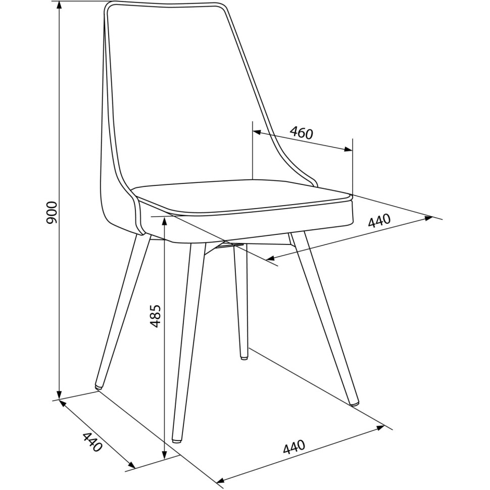 Стул VB_для дома Бюрократ CH-K4_1/SP_2_K с повор.мех. беж экокожа