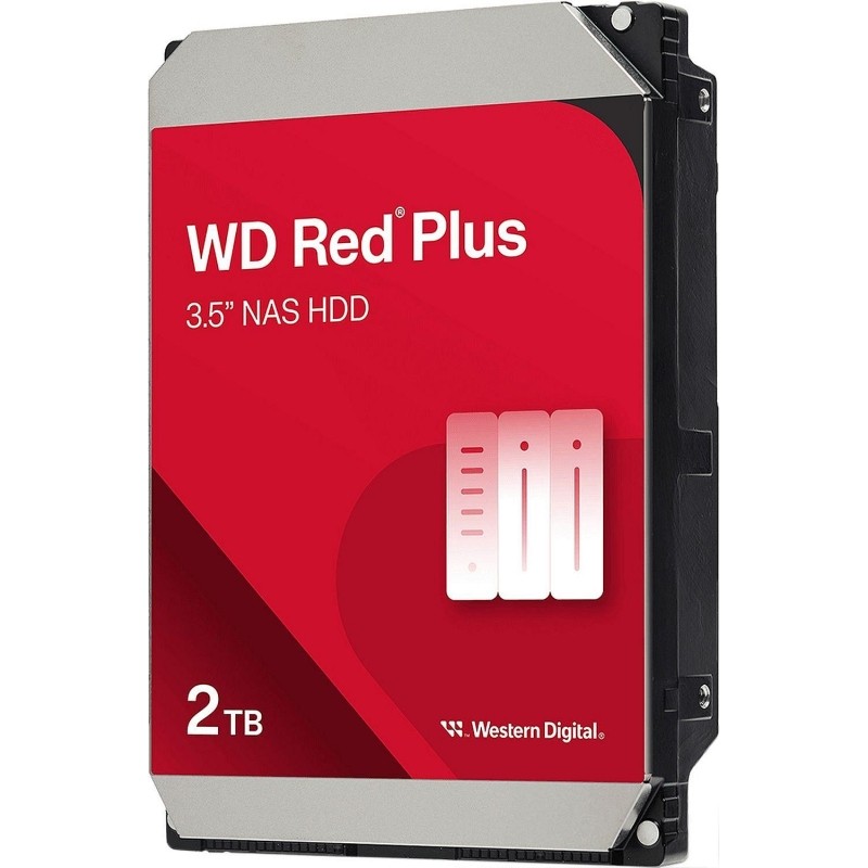 Жесткий диск Western Digital Red Plus 2TB, SATA, 5400rpm, 64МB(WD20EFPX)