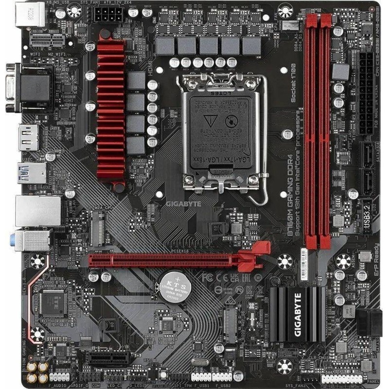 Материнская плата GIGABYTE B760M GAMING DDR4 s1700, 4xDDR4 mATX