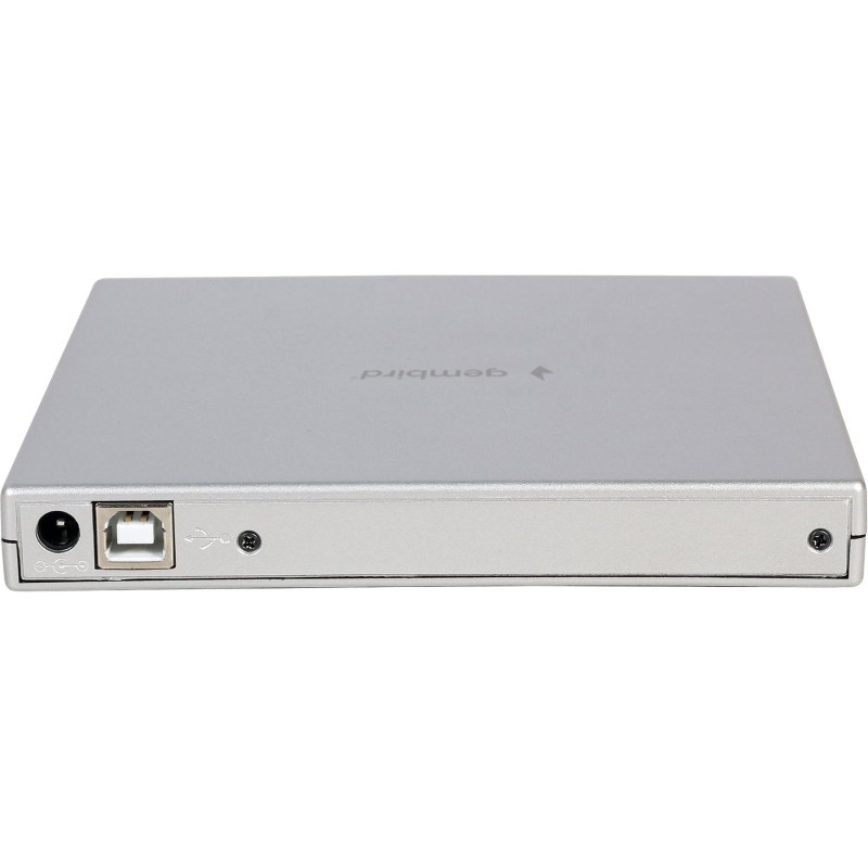 Привод внешний Gembird DVD-USB-02-SV CD/DVD USB 2.0, пластик, серебристый