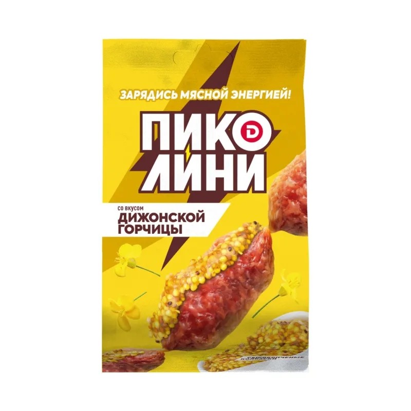 Колбаса Пиколини Дижонская Горчица Дымов с/к 50гр. шт.