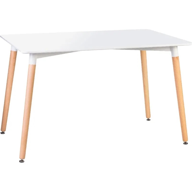 Стол обеденный LO_DOBRIN SERRA WIDE LMZL-TD-04_LB-MTR_MDF свет.бук/ст.бел