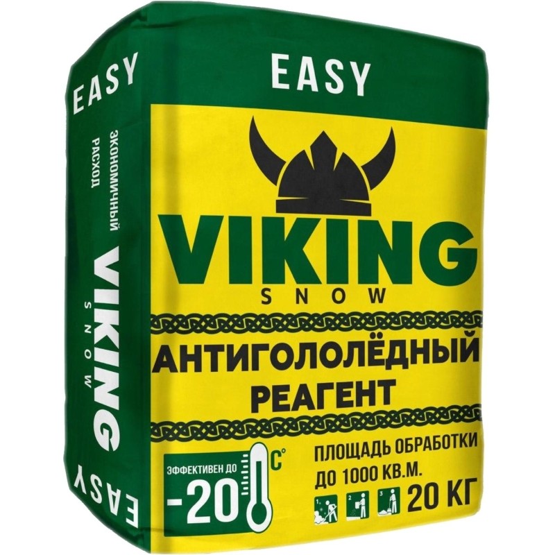 Реагент противогололёдный VIKING SNOW EASY 20 кг до -20С