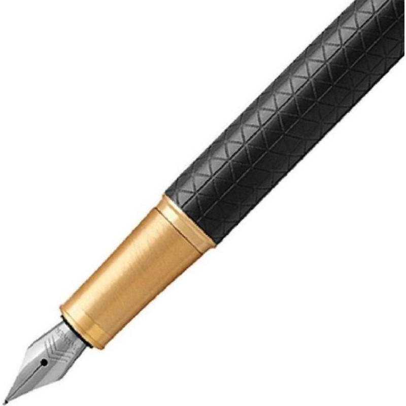 Ручка перьевая PARKER IM  PREMIUM BLACK GT 1 син картр  0,8мм 1931646