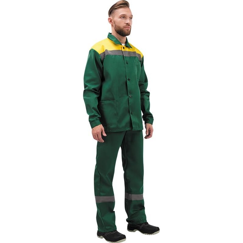 Костюм рабочий летний м л02-КПК кур/пк зел/желт 64-66/182-188