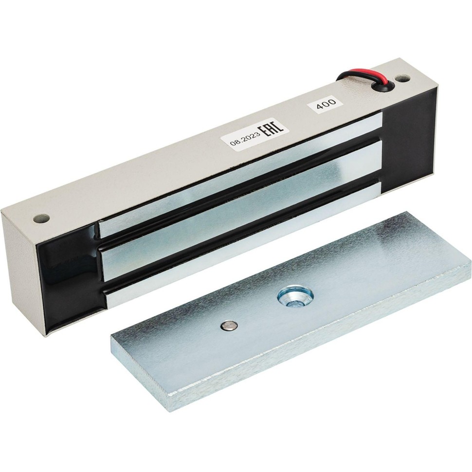 Замок электромагнитный Accordtec ML-400 К с уголком, цвет серый