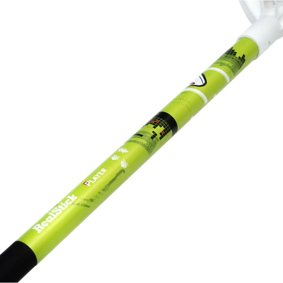 Клюшка для флорбола RealStick Player, MR-KF-Pl95, 95см,черно-салатовый
