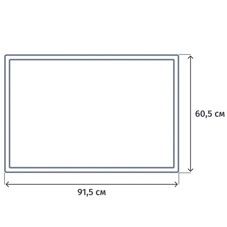 Доска магнитно-маркерн Attache 60х90см, деревянная П-образная рама