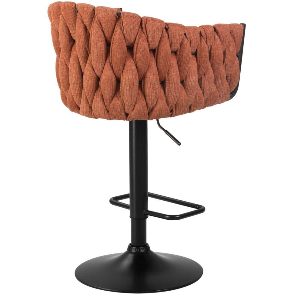 Стул барный LO_DOBRIN LEON LM-9690-N оранжевая ткань LAR 275-27/чер.2шт/уп