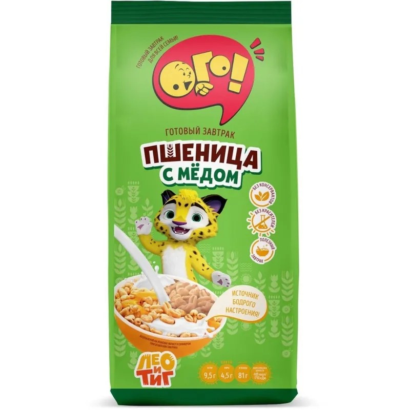 Пшеница воздушная ОГО! с медом , 150г